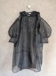 画像2: franky grow RIBBON SAILOR COLLAR ORGANDY　ブラック　レディース (2)