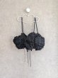 画像1: franky grow RIBBON ORGANDY BUSTIER　ブラック (1)