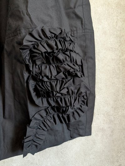画像2: franky grow VARIOUS FRILL PANTS　ブラック