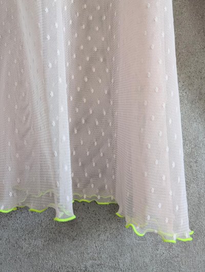 画像2: franky grow DOTS TULLE MELLOW SHEER TOPS　ピンク