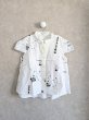 画像1: franky grow HANDーDRAWN Pt. GATHER FRENCH BLOUSE　ホワイト (1)