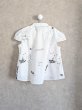 画像2: franky grow HANDーDRAWN Pt. GATHER FRENCH BLOUSE　ホワイト (2)