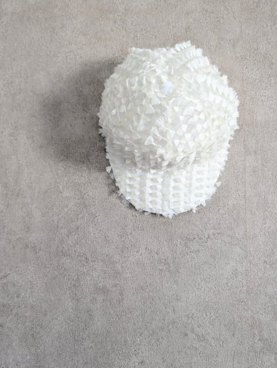画像1: franky grow RIBBON ORGANDY CAP ホワイト