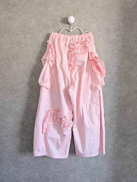 画像2: franky grow VARIOUS FRILL PANTS　ピンク (2)