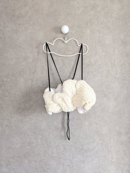 画像1: franky grow ALAN KNIT BUSTIER　アイボリー (1)