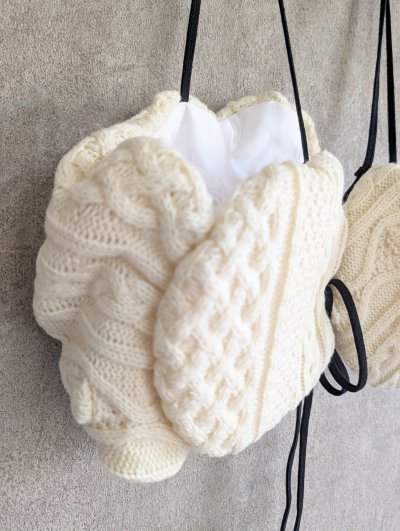 画像1: franky grow ALAN KNIT BUSTIER　アイボリー