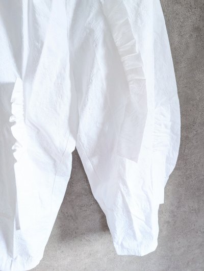 画像1: franky grow FULLY EMBROIDERED FRILL PANTS　WOMAN