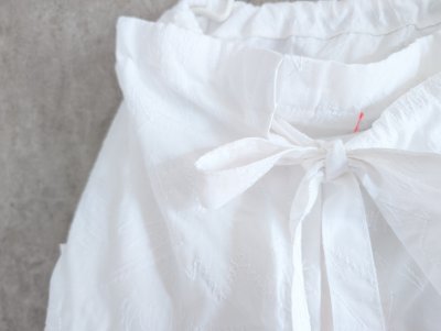 画像1: franky grow FULLY EMBROIDERED WRAP SKIRT KIDS・WOMAN
