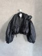画像1: franky grow GURUGURU QUILT RIBBON BOMBER JACKET　ブラック　レディース (1)