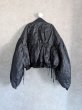 画像3: franky grow GURUGURU QUILT RIBBON BOMBER JACKET　ブラック　レディース (3)