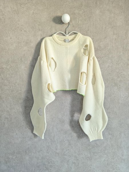 画像1: franky grow CHEESE KNIT PULLOVER　キッズ・レディース (1)