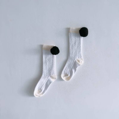 画像1: franky grow THREE-D LINE SOCKS ホワイト