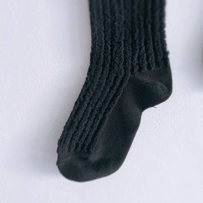 画像1: franky grow THREE-D LINE SOCKS ブラック