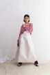 画像1: franky grow QUILTING JUMPER SKIRT　ホワイト (1)