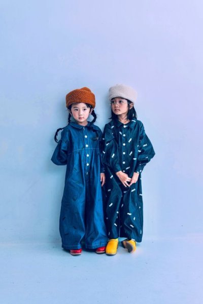 画像3: franky grow POP DENIM COVERALL　ノンウォッシュ