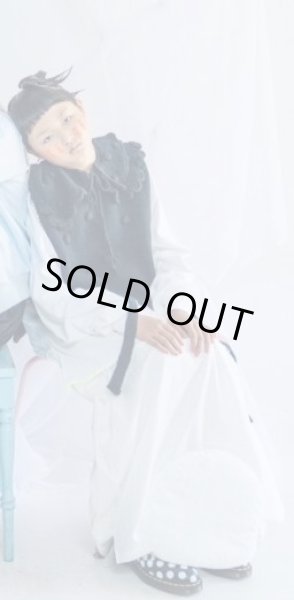 画像3: franky grow HAND-KNITTED DOTS VEST ブラック (3)