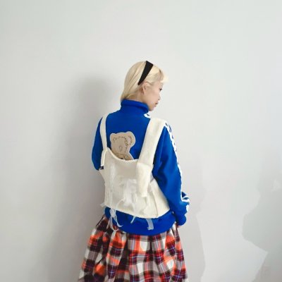 画像2: franky grow KNIT VEST　アイボリー