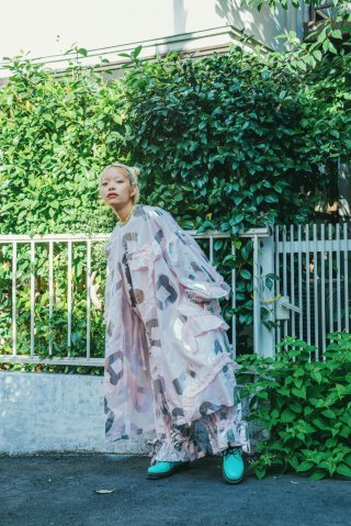 franky grow ORG.PT GATHERED PANTS ピンク＊シルバー