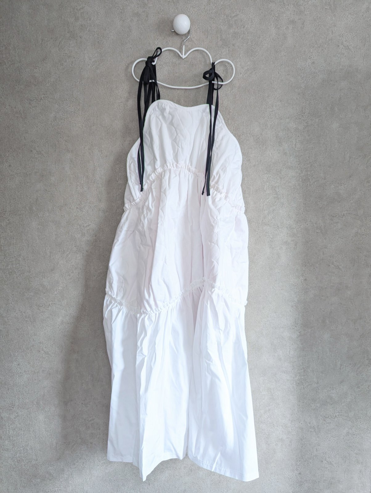 franky grow GURUGURU QUILTING JUMPER SKIRT ホワイト レディース